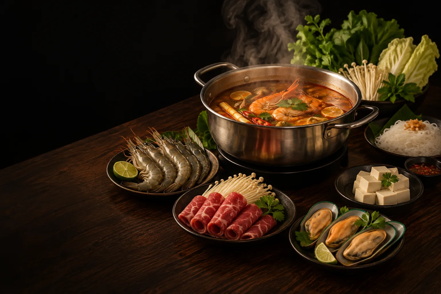 Hot pot YUZU — Ilustrační vizualizace hot potu.